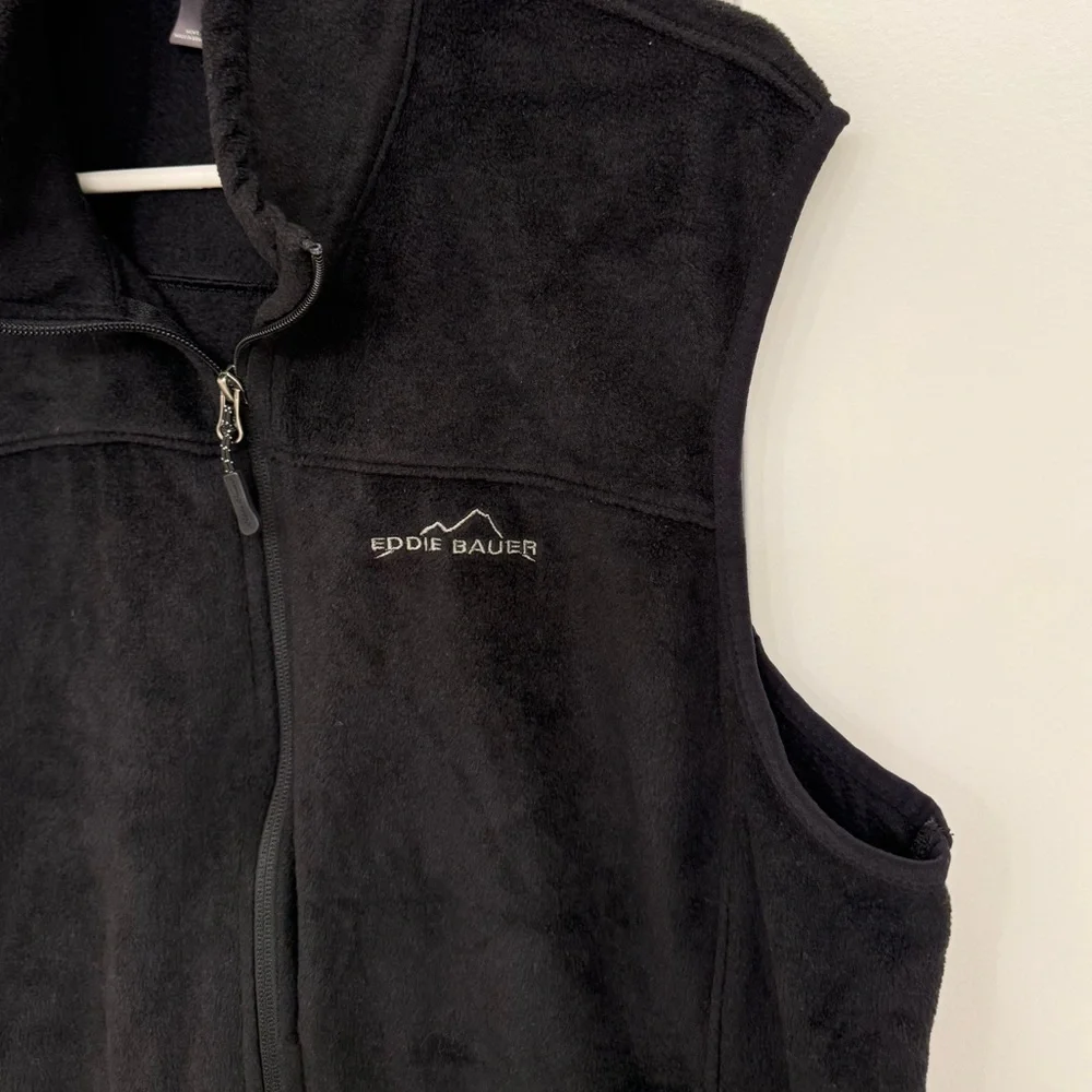 Eddie Bauer Men's Black Fleece Vest